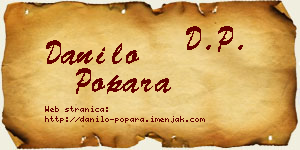 Danilo Popara vizit kartica